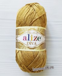 Пряжа Ализе Дива (Alize Diva) 369 карамель