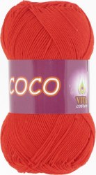 Пряжа Вита Коко (Vita Coco) 4319 алый