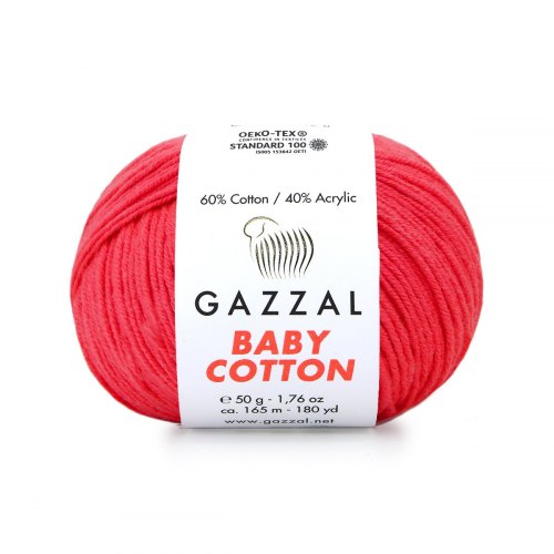 Пряжа Газзал Бейби Коттон (Gazzal Baby Cotton) 3458 амарант