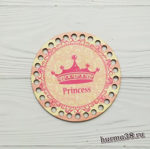 Цветное донышко/крышка для корзин круг "Принцесса" 15 см.