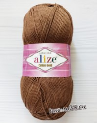 Пряжа Ализе Коттон Голд (Alize Cotton Gold) 493 коричневый