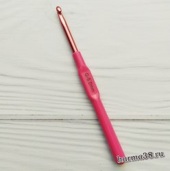 Крючок для вязания с пластиковой ручкой STAR (алюминий) №5