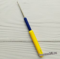 Крючок для вязания с пластиковой ручкой Дорожный (сталь) №1,5