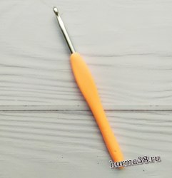 Крючок для вязания с каучуковой ручкой (алюминий) №5