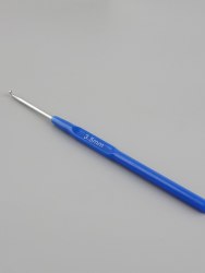 Крючок для вязания с пластиковой ручкой (сталь) №3,5