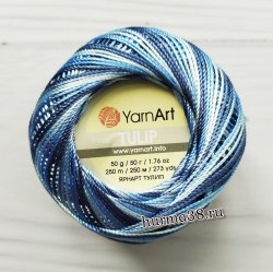 Пряжа Ярнарт Тулип (YarnArt Tulip) 456 оттенки синего