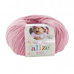 Пряжа Ализе Бейби Вул (Alize Baby Wool) 194 розовый