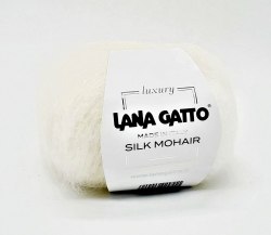 Пряжа Лана Гатто Силк Мохер (Lana Gatto Silk Mohair) 6027 белый