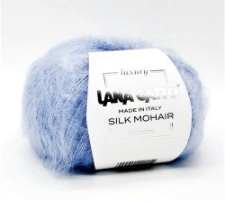 Пряжа Лана Гатто Силк Мохер (Lana Gatto Silk Mohair) 7264 голубой