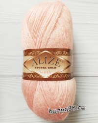 Пряжа Ализе Ангора Голд Симли (Alize Angora Gold Simli) 363 светло-розовый