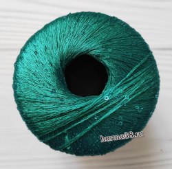 Пряжа Лана Гатто Палетте (Lana Gatto Paillettes) 8937 изумруд