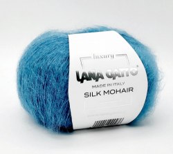Пряжа Лана Гатто Силк Мохер (Lana Gatto Silk Mohair) 7267 морская волна