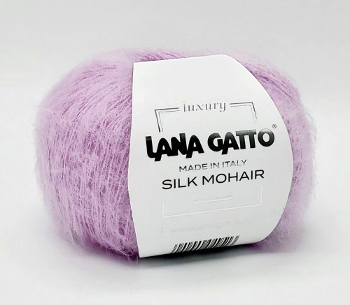Пряжа Лана Гатто Силк Мохер (Lana Gatto Silk Mohair) 7258 сиреневый