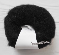 Пряжа Лана Гатто Силк Мохер (Lana Gatto Silk Mohair) 6037 чёрный