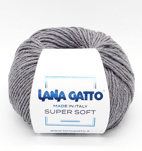 Пряжа Лана Гатто Супер Софт (Lana Gatto Super Soft) 20742 светлый графит