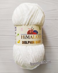 Пряжа Гималая Долфин Беби (Himalaya Dolphin Baby) 80301 белый