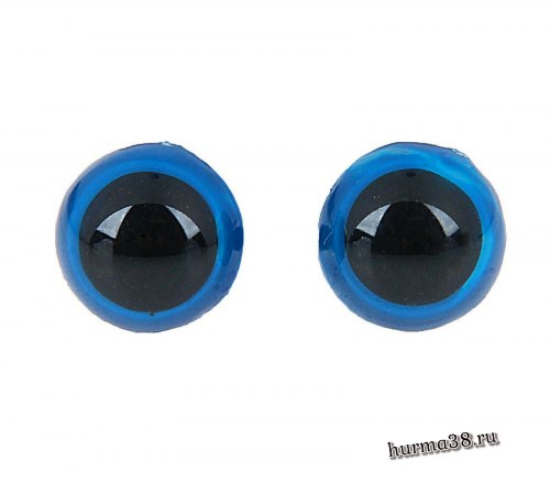 Глазки для игрушек на безопасном креплении цвет голубой 1,3 см. 2 шт. арт. 1553378