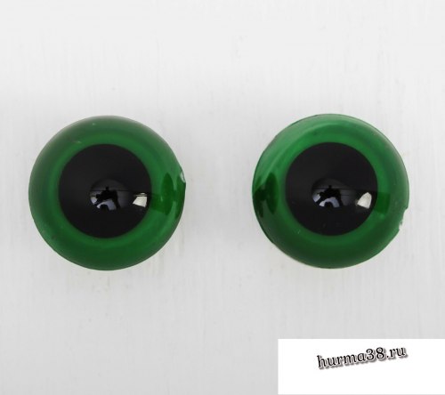 Глазки для игрушек на безопасном креплении цвет зеленый 2 шт. 2,2 см. арт. 3783462