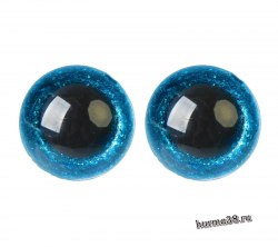 Глазки для игрушек на безопасном креплении цвет голубой 2 шт. 2 см. арт.4312231