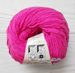 Пряжа Ярнарт Джинс (YarnArt Jeans) 59 розовый неон