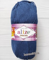 Пряжа Ализе Коттон Голд (Alize Cotton Gold) 389 индиго