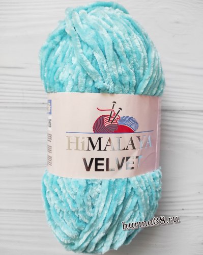 Пряжа Гималая Вельвет (Himalaya Velvet) 90035 светло-бирюзовый