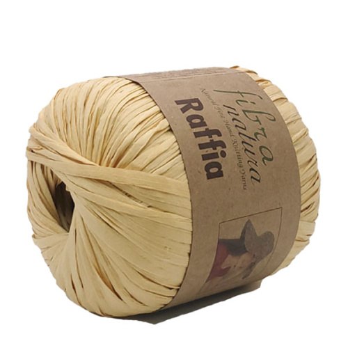 Пряжа Фибра Натура Раффия (Fibra Natura Raffia) 116-21 соломенный