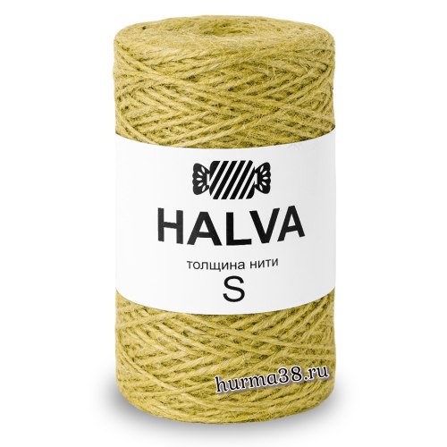 Джутовая пряжа Halva S цвет Горчица