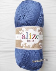 Пряжа Ализе Белла 100 (Alize Bella 100) 333 ярко-синий