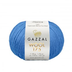Пряжа Газзал Вул 175 (Gazzal Wool 175) 324 темно-голубой