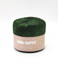 Пряжа Лана Гатто Палетте (Lana Gatto Paillettes) 8938 т. зелёный