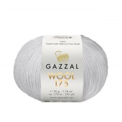 Пряжа Газзал Вул 175 (Gazzal Wool 175) 301 светло-серый