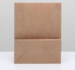 Пакет крафт бумажный фасовочный, прямоугольное дно 22 х 12 х 29 см арт. 2492935
