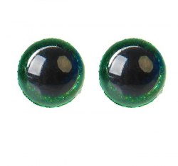 Глазки для игрушек на безопасном креплении цвет зелёный 2 шт. 1.2 см. арт.4312209