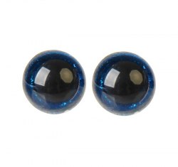 Глазки для игрушек на безопасном креплении цвет синий 2 шт. 1.6 см. арт.4312217