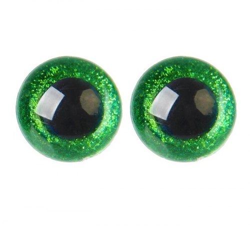 Глазки для игрушек на безопасном креплении цвет зелёный 2 шт. 1,8 см. арт.4312224