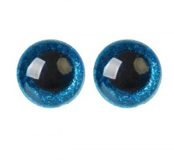 Глазки для игрушек на безопасном креплении цвет голубой 2 шт. 1,8 см. арт.4312226