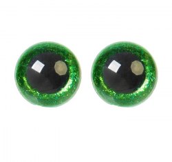 Глазки для игрушек на безопасном креплении цвет зелёный 2 шт. 2,2 см. арт.4312234