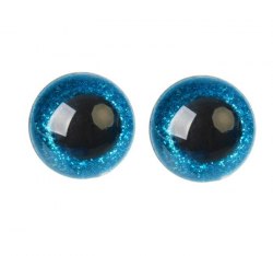 Глазки для игрушек на безопасном креплении цвет голубой 2 шт. 2,2 см. арт.4312236
