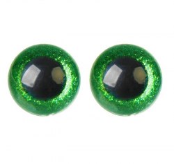 Глазки для игрушек на безопасном креплении цвет зелёный 2 шт. 2,4 см. арт.4312239