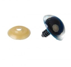 Глазки для игрушек на безопасном креплении цвет голубой 2 шт. 2,4 см. арт.4312240