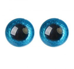 Глазки для игрушек на безопасном креплении цвет голубой 2 шт. 2,4 см. арт.4312240