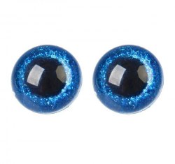 Глазки для игрушек на безопасном креплении цвет синий 2 шт. 2,6 см. арт.4312241