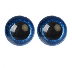 Глазки для игрушек на безопасном креплении цвет синий 2 шт. 2,8 см. арт.4312246