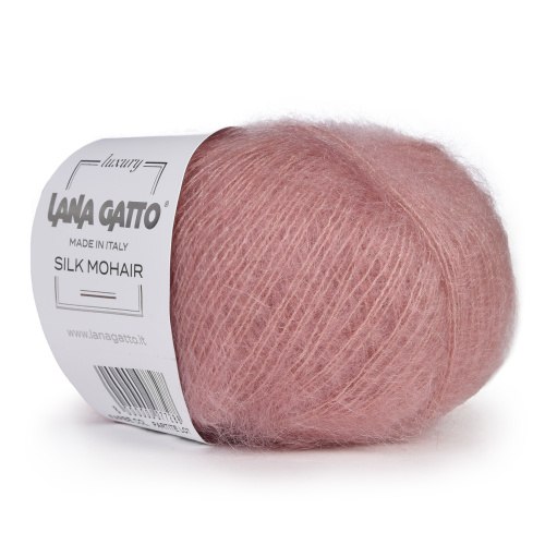 Пряжа Лана Гатто Силк Мохер (Lana Gatto Silk Mohair) 14393 розовое дерево