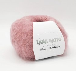 Пряжа Лана Гатто Силк Мохер (Lana Gatto Silk Mohair) 14393 розовое дерево