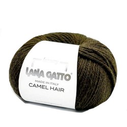 Пряжа Лана Гатто Кэмэл Хэйр (Lana Gatto Camel Hair) 5410 тёмно-зеленый