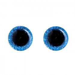 Глазки для игрушек на безопасном креплении цвет синий 2 шт. 1.4 см. арт. 4312212