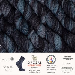 Пряжа Газзал Хэппи Фит (Gazzal Happy Feet) 3259 Goblin Blue