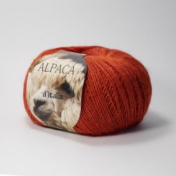 Пряжа Сеам Альпака де Италия (Ceam Alpaca d'Italia) 9999 терракотовый красный